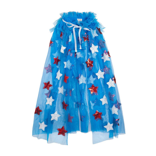 Patriotic Star Cape - Dress Up Cape - Kids 4th of July Cape