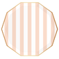 SWEET PEACH SIGNATURE CABANA STRIPE PLATES