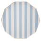 SKY BLUE SIGNATURE CABANA STRIPE PLATES