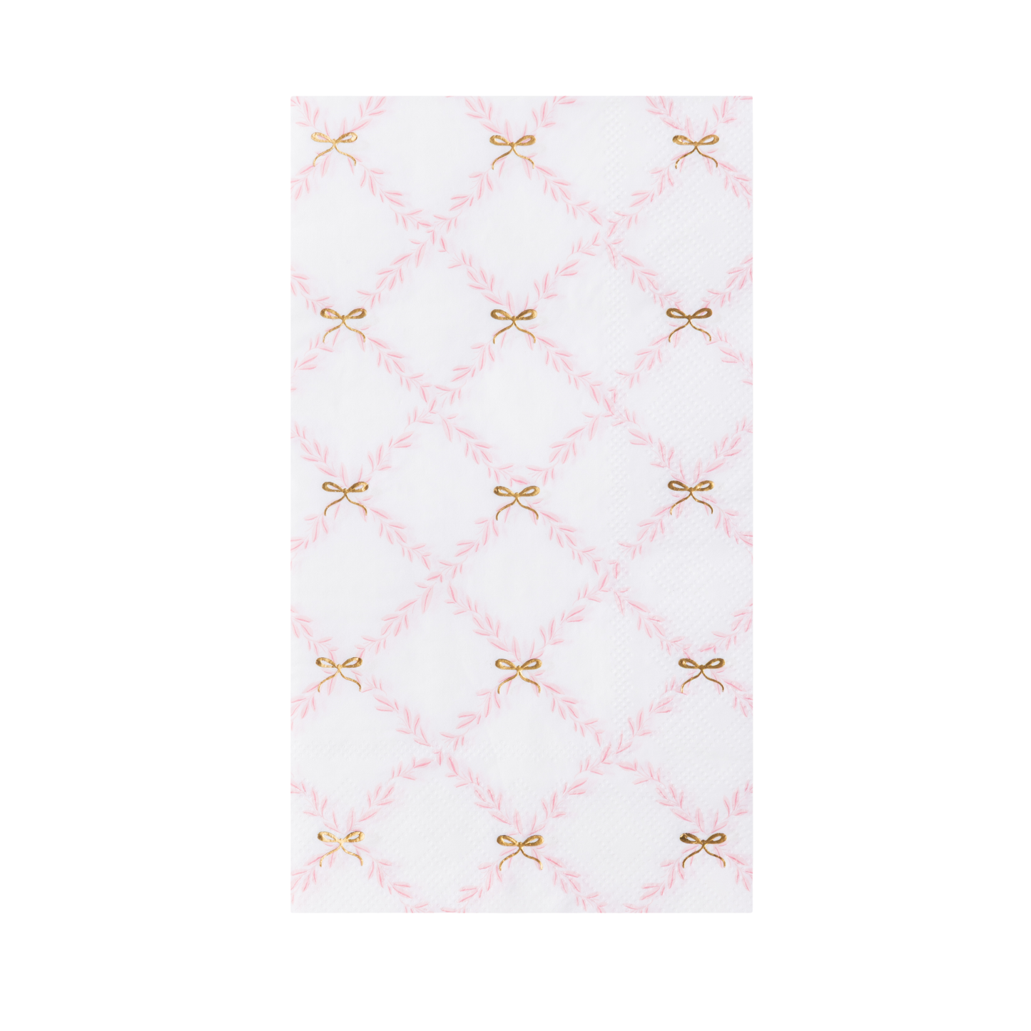 PINK TRELLIS GUEST TOWELS
