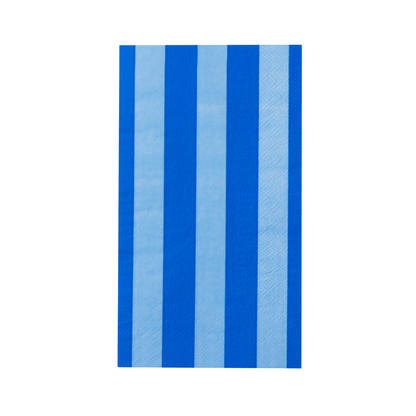 LIGHT & DARK BLUE SIGNATURE CABANA STRIPE GUEST TOWELS