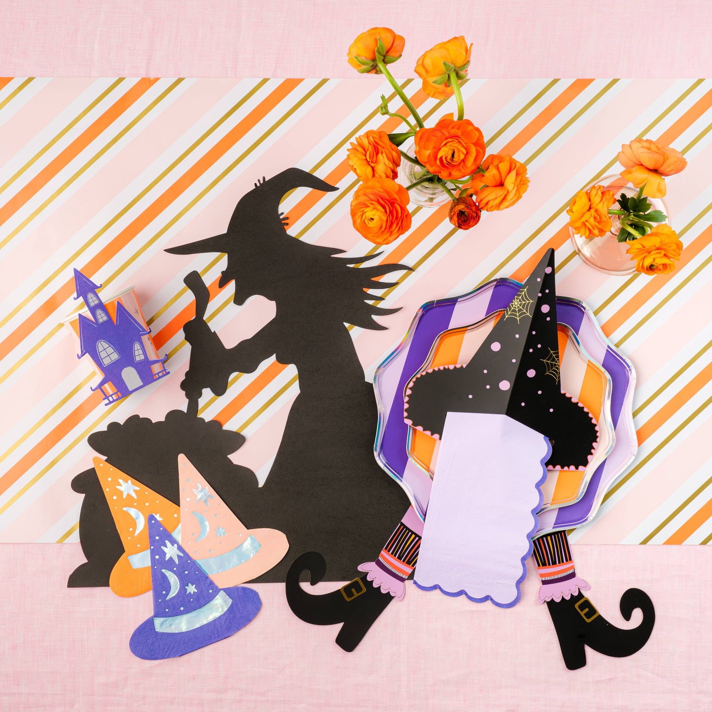 Witch's Legs Paper Cardstock Table Accents