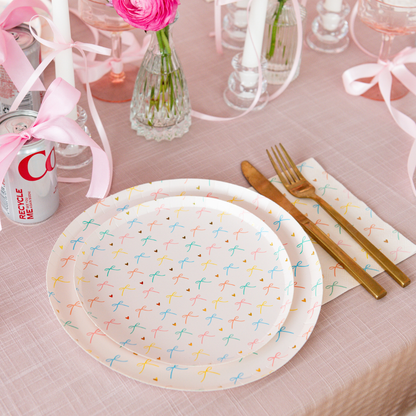Bows Dessert Plates