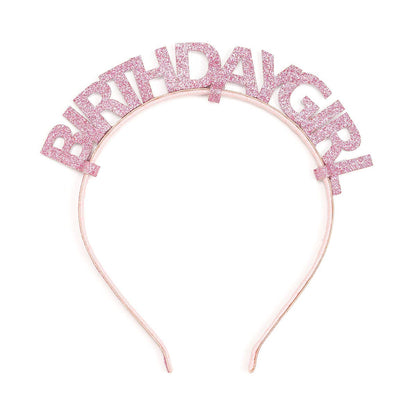 Pink Birthday Girl Headband - Kids Birthday Headband