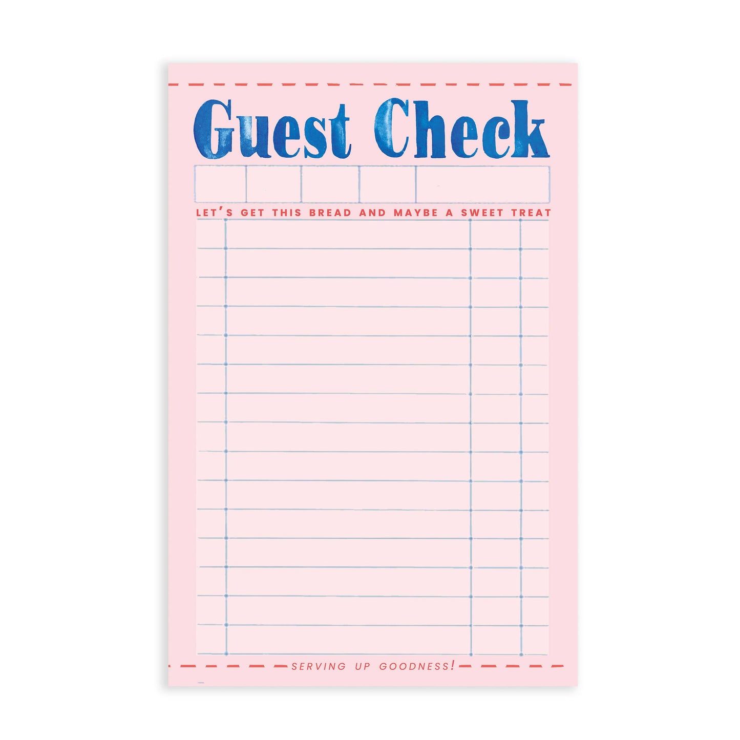 Guest Check Diner Notepad