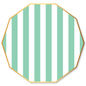 FRESH MINT SIGNATURE CABANA STRIPE LARGE PLATES