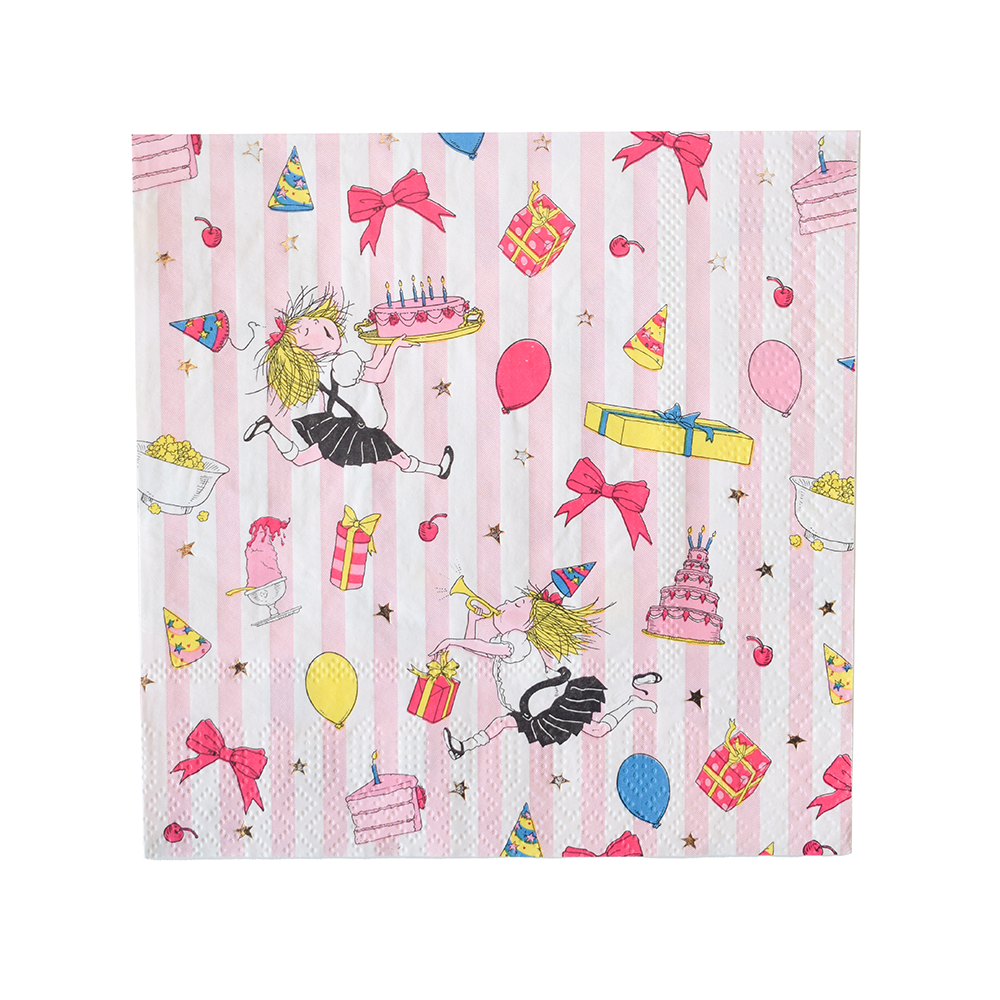 Eloise Birthday Pattern Large Napkins