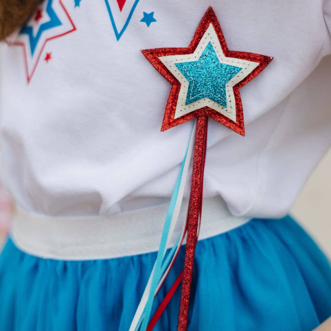 Patriotic Star Wand - 4th of July - Dress Up - Kids Wand