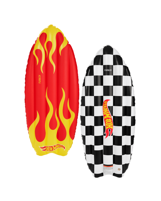 FUNBOY x Hot Wheels Checkered Flame Surfboard (Reversible) Float