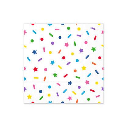 SPRINKLES & SMILES CONFETTI LARGE NAPKINS