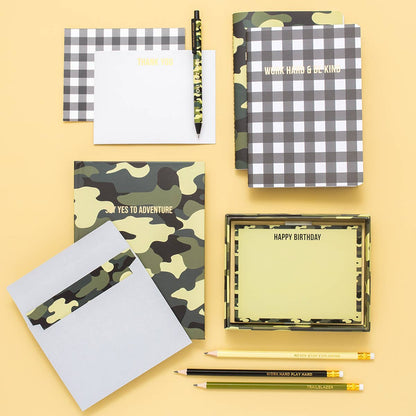 Pencil Set - Camouflage - 5 Piece Set