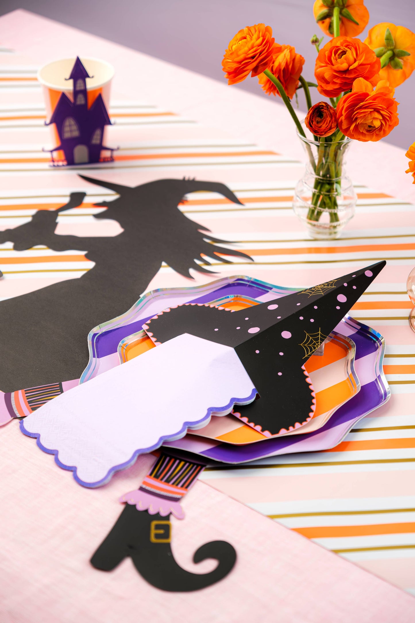 Witch's Legs Paper Cardstock Table Accents