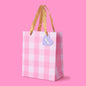 Gift Bags - Pink Gingham - Assorted Sizes to Choose From