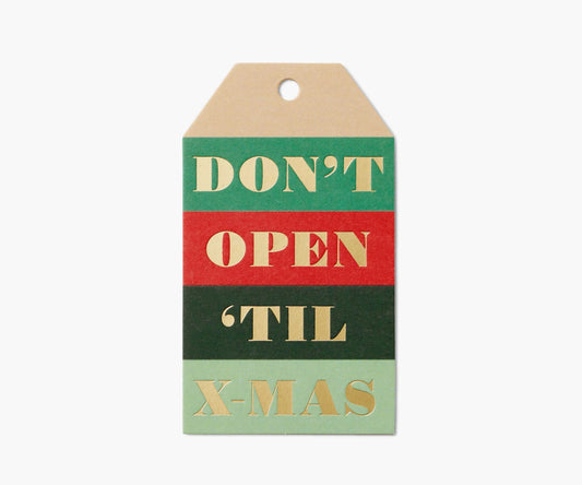 Don’t Open ‘till X-Mas Gift Tags