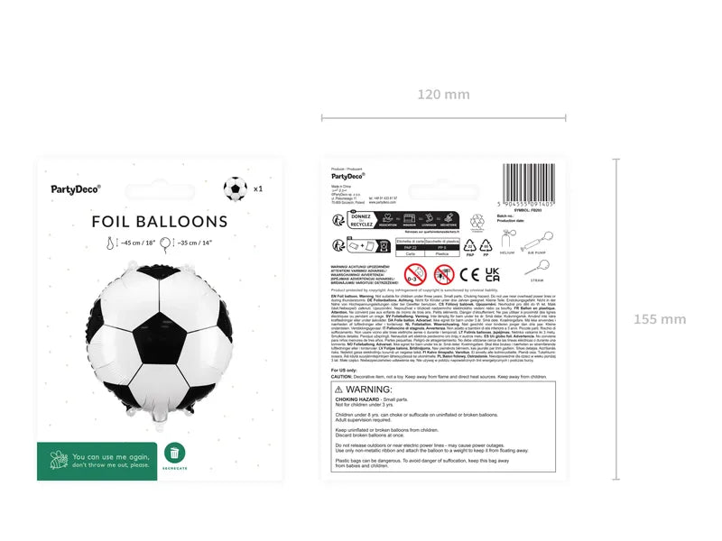 Foil Balloon Soccer Ball