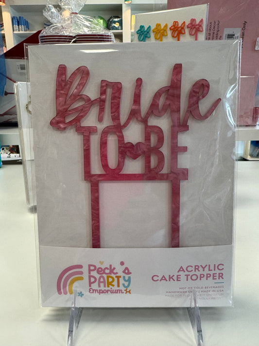 Bride to Be Cake Topper