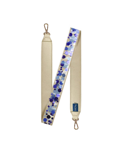 TRUE BLUE CONFETTI REMOVABLE PURSE STRAP ATTACHMENT