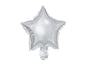 10” Foil Balloon Stars- 25pc Silver