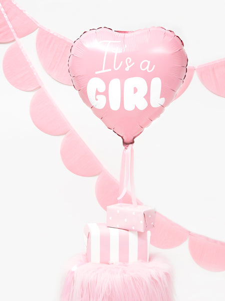 It’s A Girl Heart Balloon