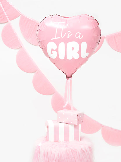 It’s A Girl Heart Balloon