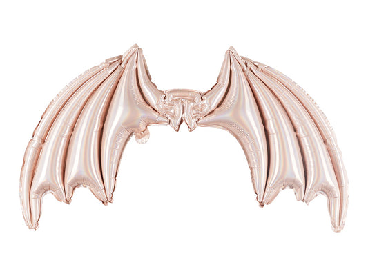 Foil Balloon Bat Wings- Pink Hologrpahic