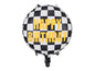 Foil Balloon Checkered Flag Happy Birthday