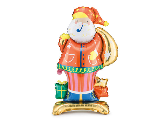 Standing Foil Balloon Santa