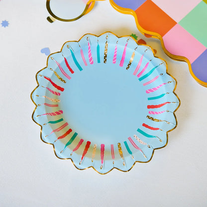 Birthday Candles Dessert Plates