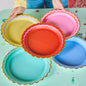 Rainbow Ric Rac Assorted Dinner Plates