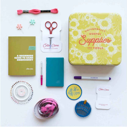 Embroidery Starter Kit Sewing Tin