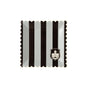 PARTY MORE TONAL BLACK STRIPE PAPER PLATE