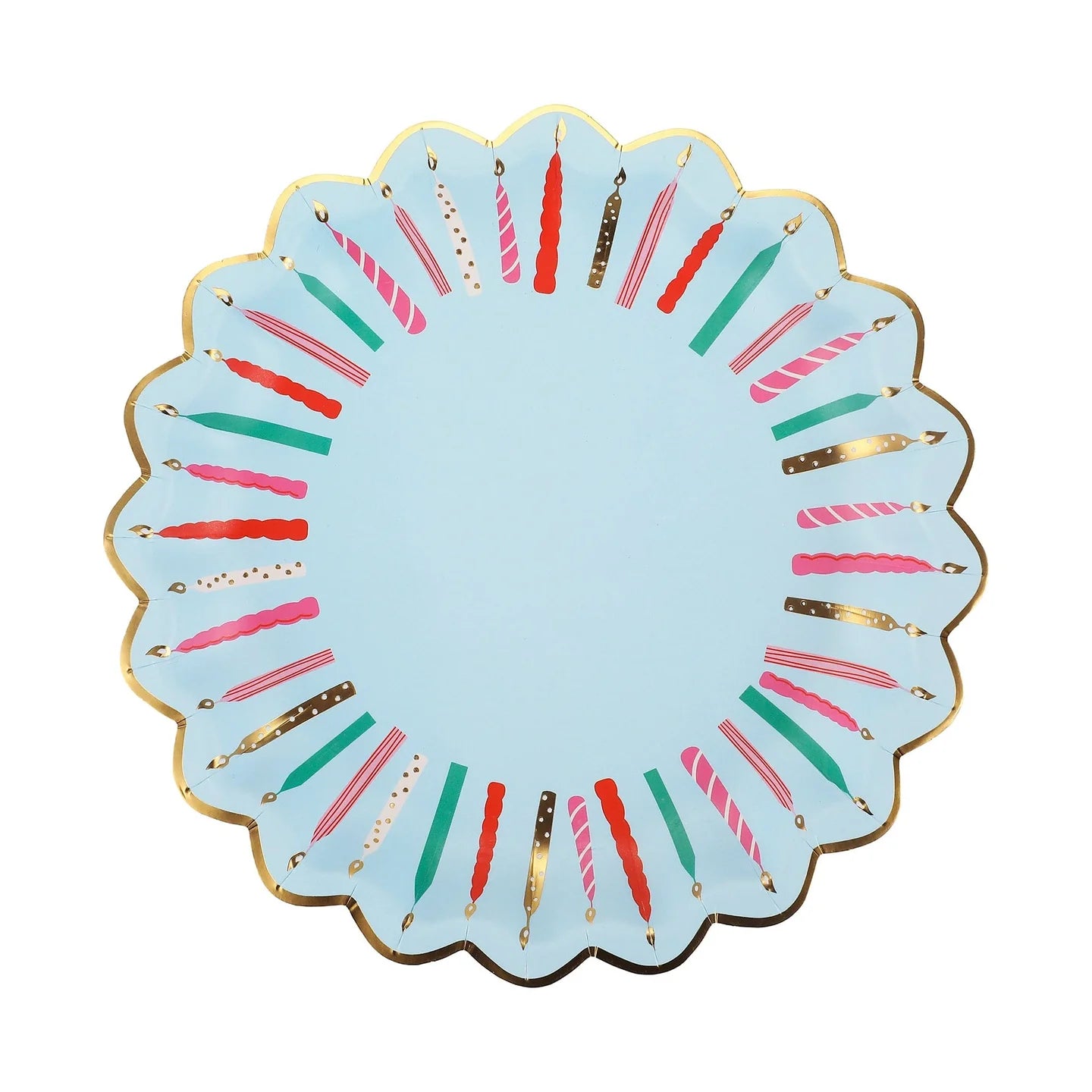 Birthday Candles Dessert Plates