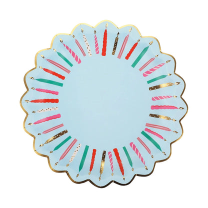 Birthday Candles Dessert Plates