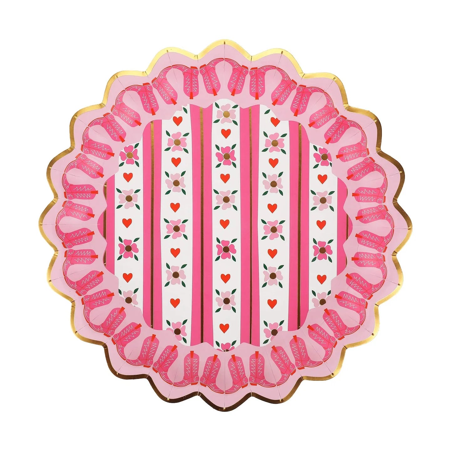 Boot Scoot Blooms Dinner Plates