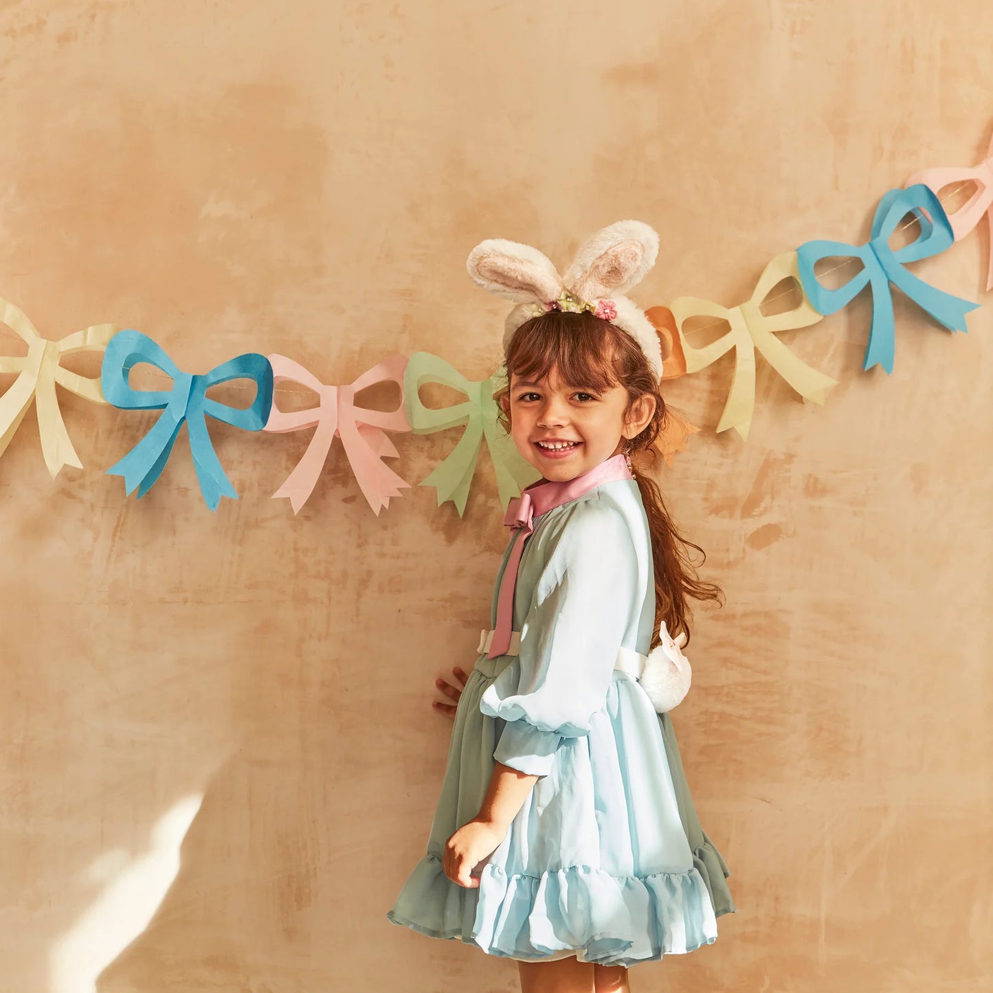 Tissue Paper Bow Garland