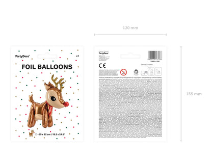 Foil Balloon Reindeer