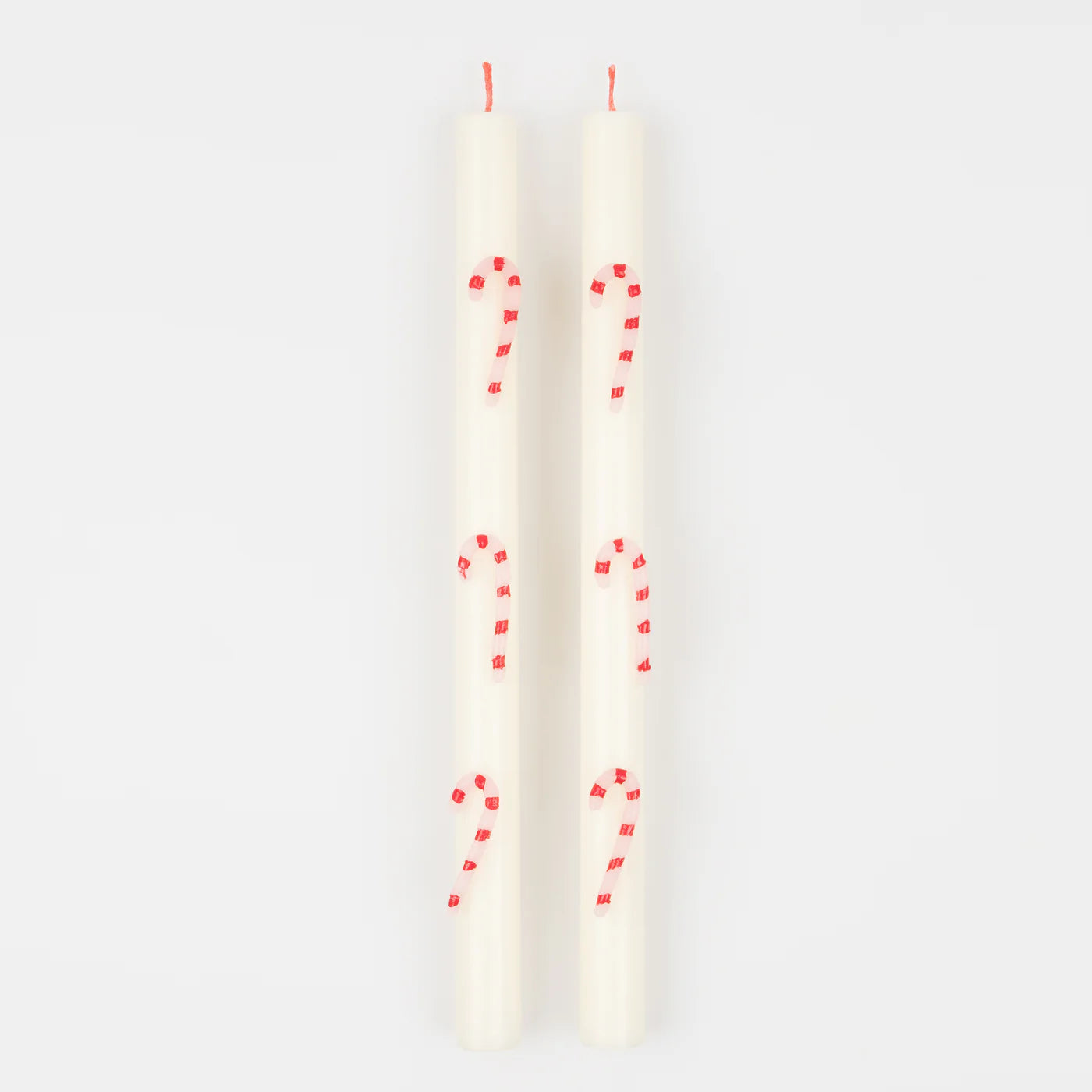 Candy Cane Table Candles (x 2)