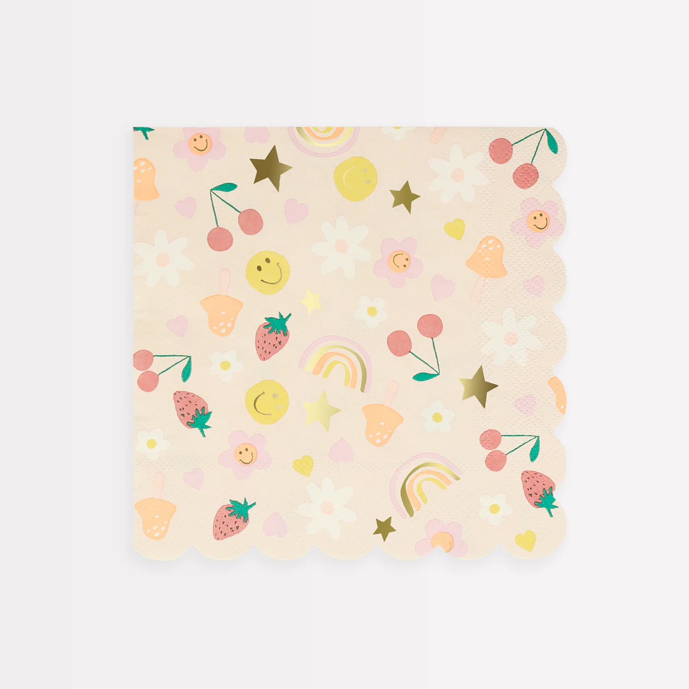 Happy Face Icons Large Napkins (x 16)