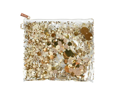 GOOD AS GOLD CONFETTI EVERYTHING POUCH