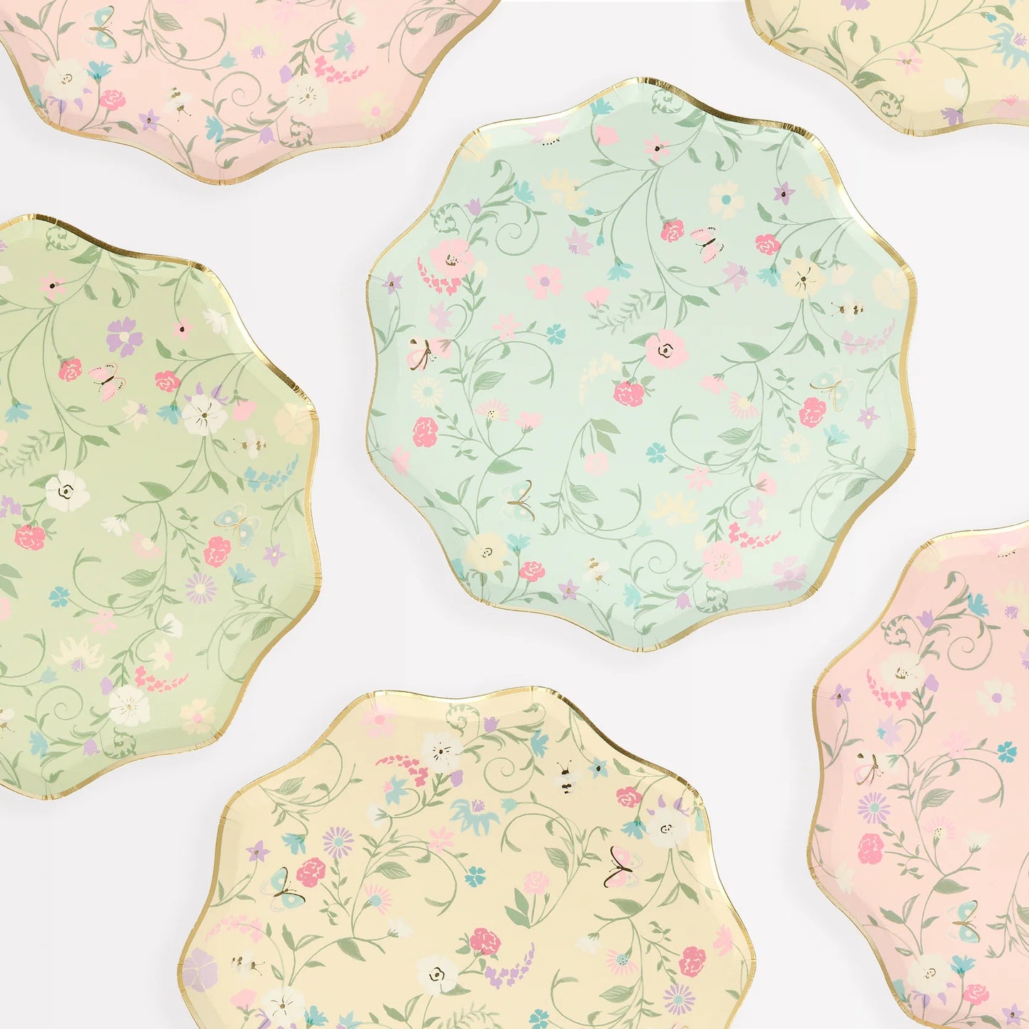 Laduree Paris Floral Side Plates