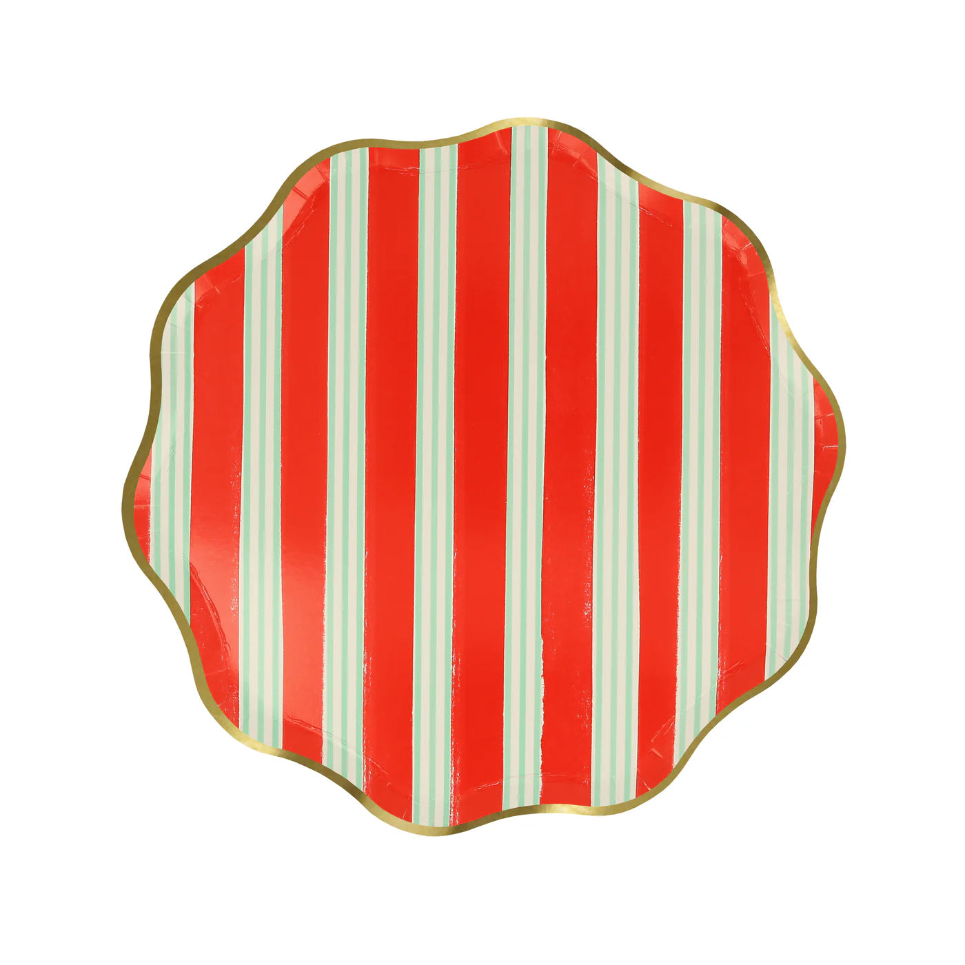 Festive Stripe Side Plates (x 8)