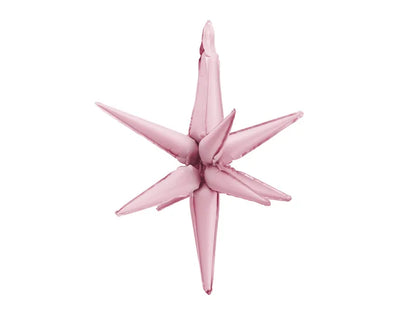 3D Foil Balloon Star Light Pink