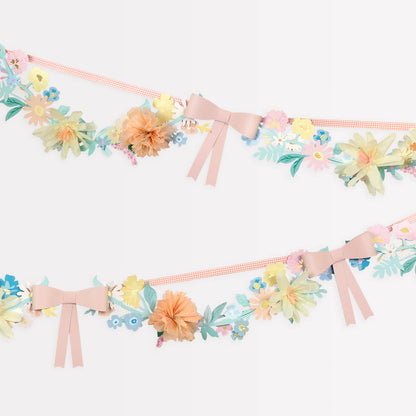 Flower & Bow Garland