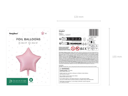 Foil Balloon Star Pink