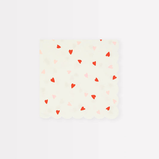 Heart Pattern Small Napkins