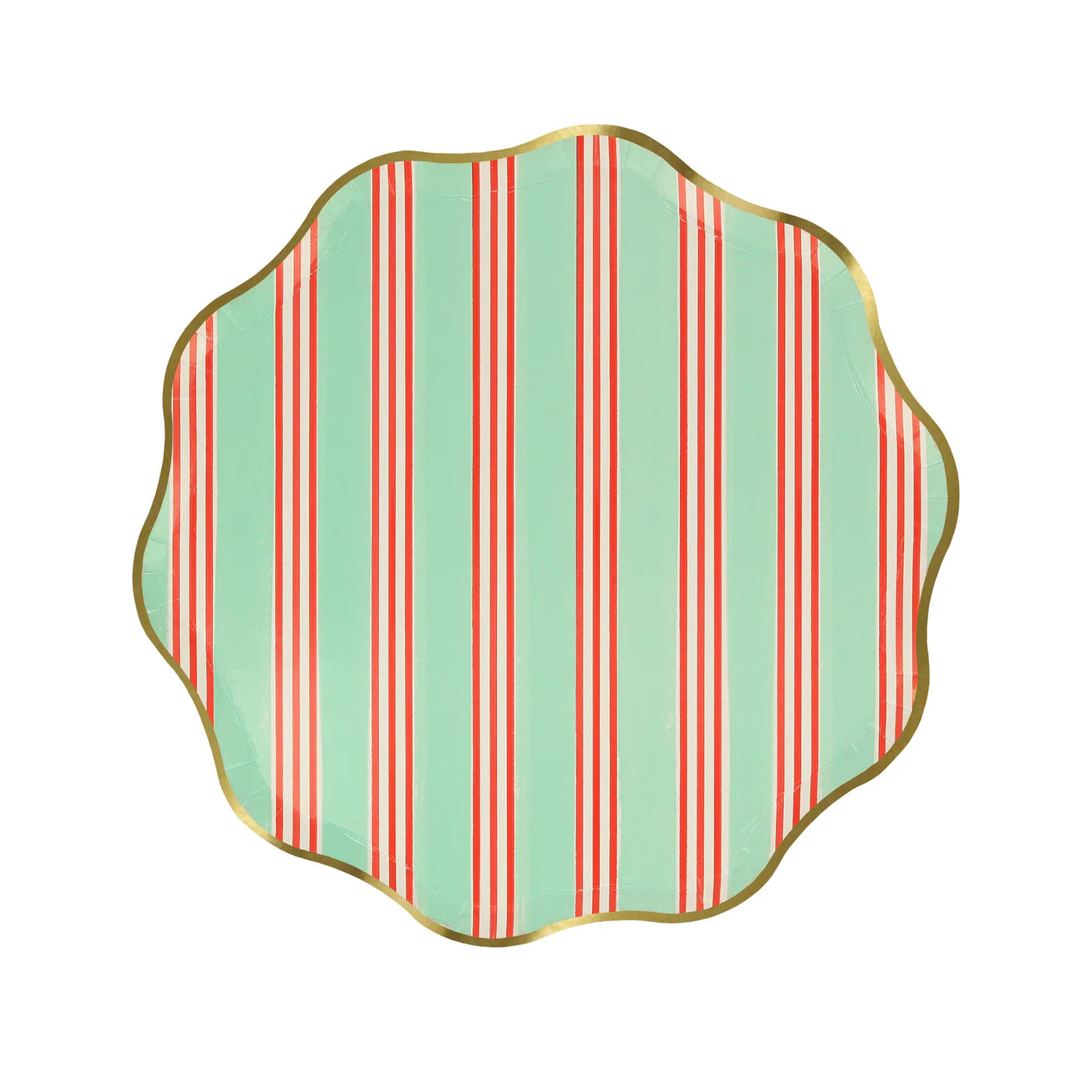 Festive Stripe Side Plates (x 8)