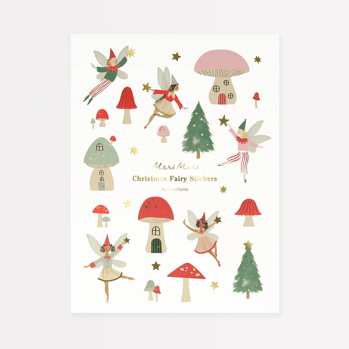 Christmas Fairy Sticker Sheets (x 10)