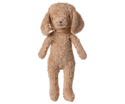 Poodle dog, Vintage plush - Dusty powder