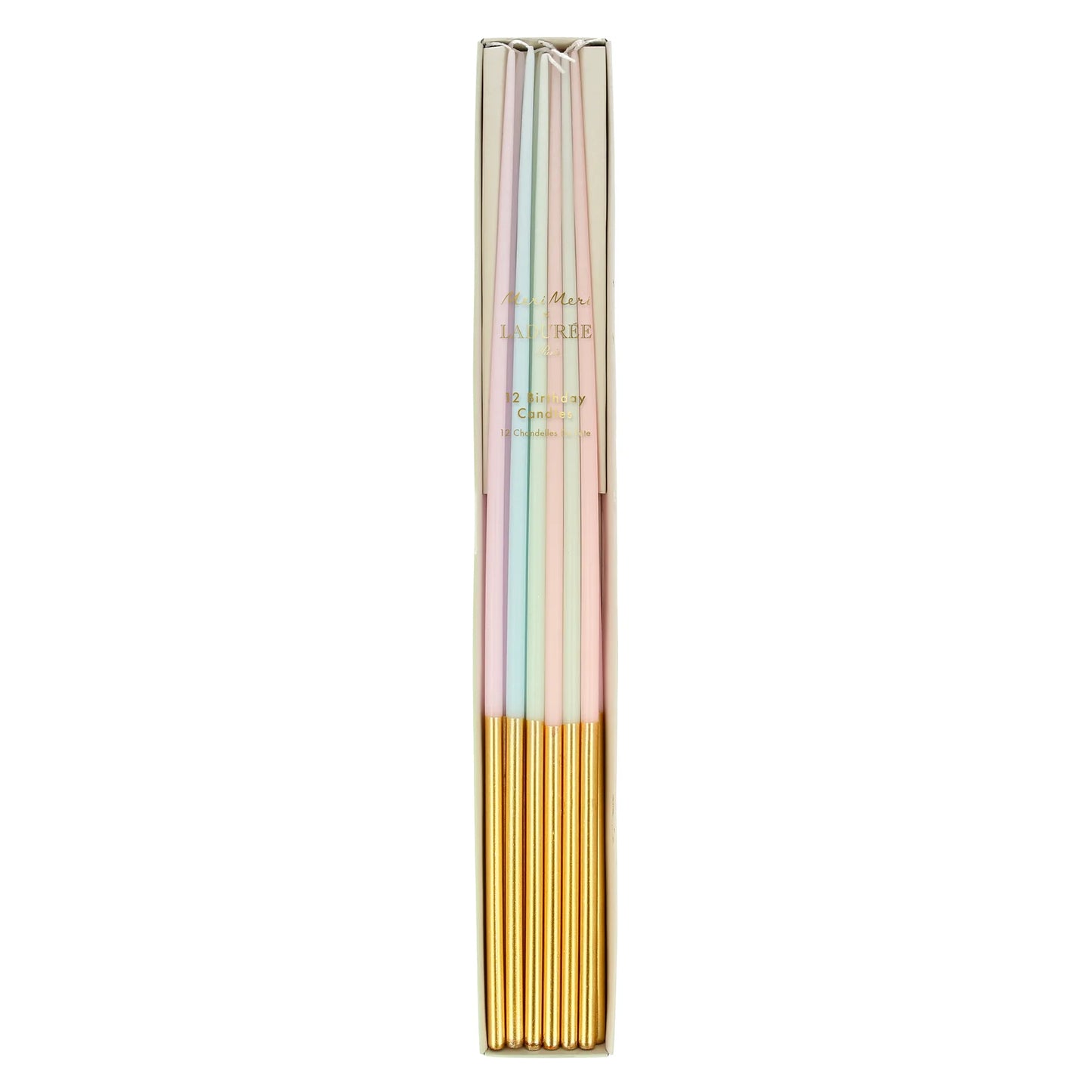 Laduree Paris Gold Dipped Tall Tapered Candles