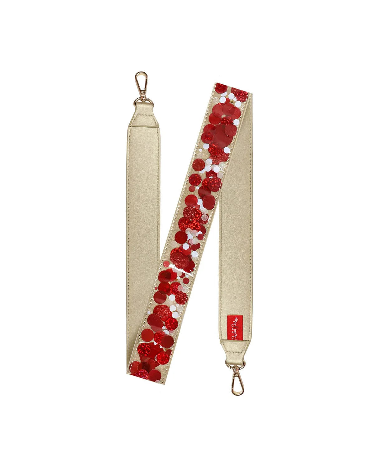 RALLY RED CONFETTI REMOVABLE PURSE STRAP ATTACHMENT